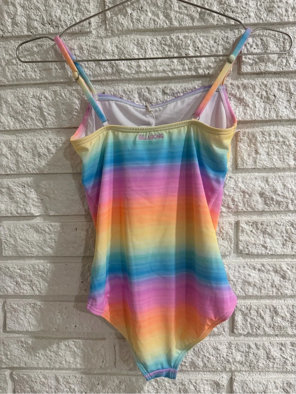 Billabong Vista Dreamin Rainbow Cutout One-Piece Kids Swimsuit - Multi